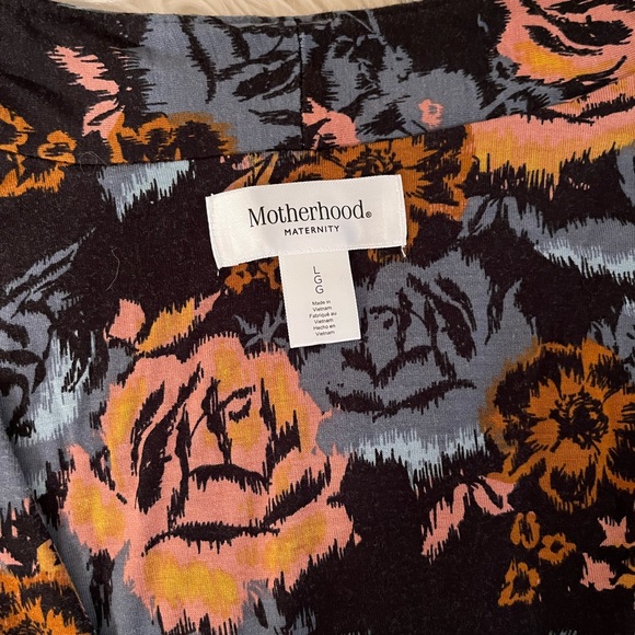 Motherhood Maternity floral maxi wrap dress, size L. - Picture 3 of 4